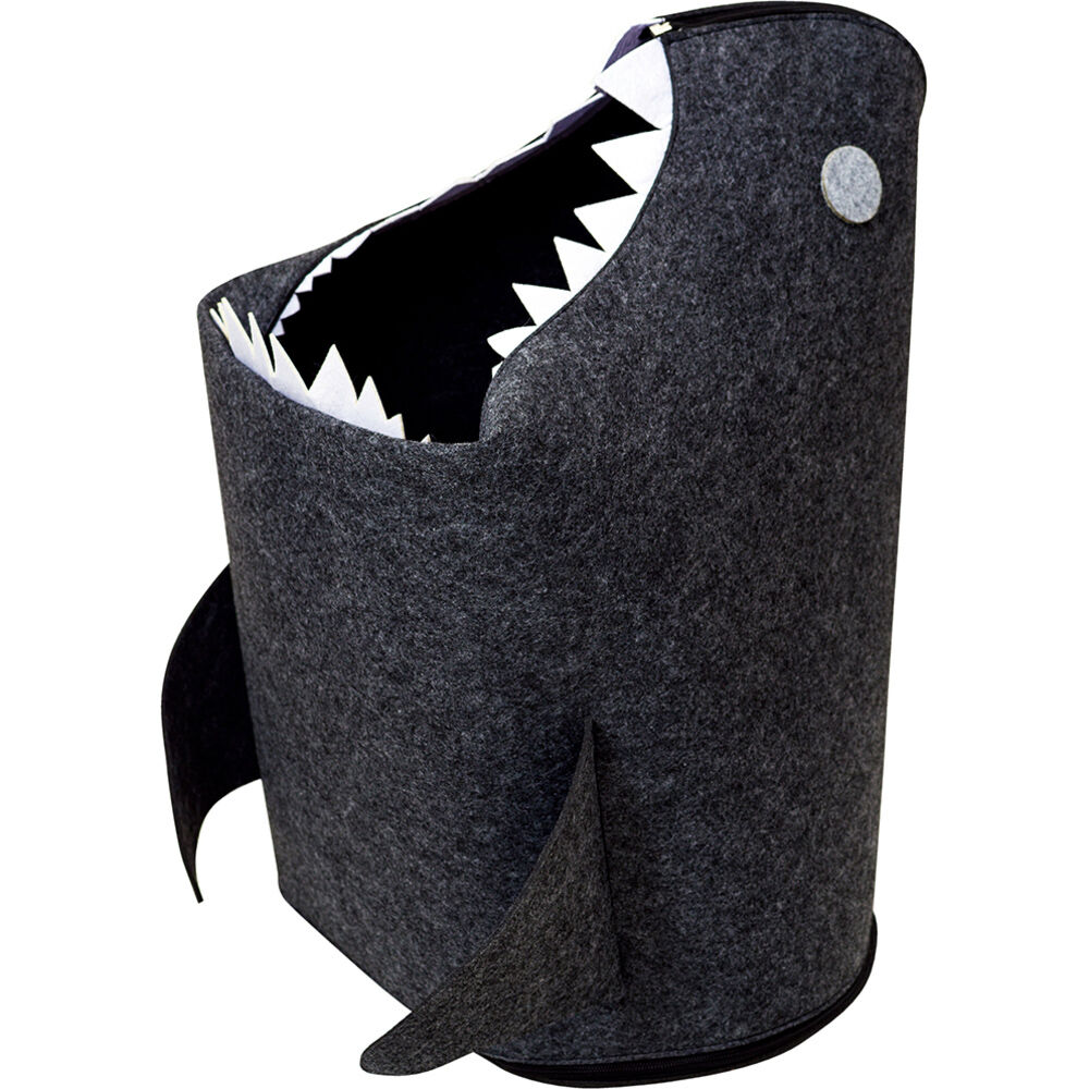 BACKYARD FAMILY「収納ボックス 布 折りたたみ 楽天 おもちゃ 収納 玩具 折りたたみフェルトストレージ shark」|その他|グレー1
