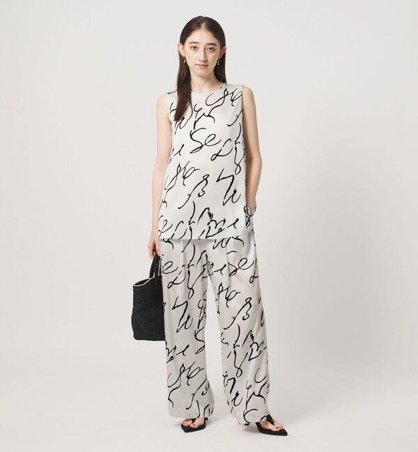 UNITED ARROWS「アブストラクト プリント ブラウス」|シャツ・ブラウス|