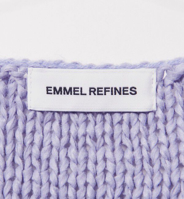 EMMEL REFINES「＜EMMEL REFINES＞EM HWテープヤーン リボン ノースリーブ ニット」|ニット・セーター|