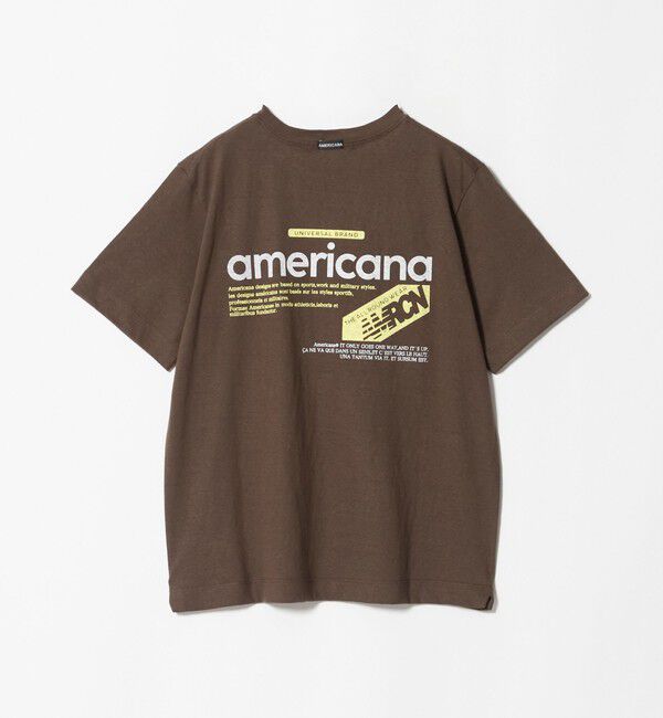 BEAUTY&YOUTH UNITED ARROWS「＜Americana＞ロゴ プリント Tシャツ」|Tシャツ・カットソー|
