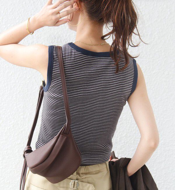 SHIPS for women「【SHIPS別注】miller: ノースリーブ ボーダー カットソー」|タンクトップ|