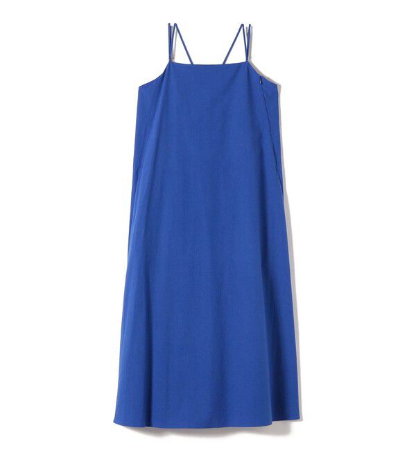 SHIPS for women「SHIPS Primary Navy Label:〈手洗い可能〉近江晒 フレア キャミ ワンピース」|ワンピース|ブルー