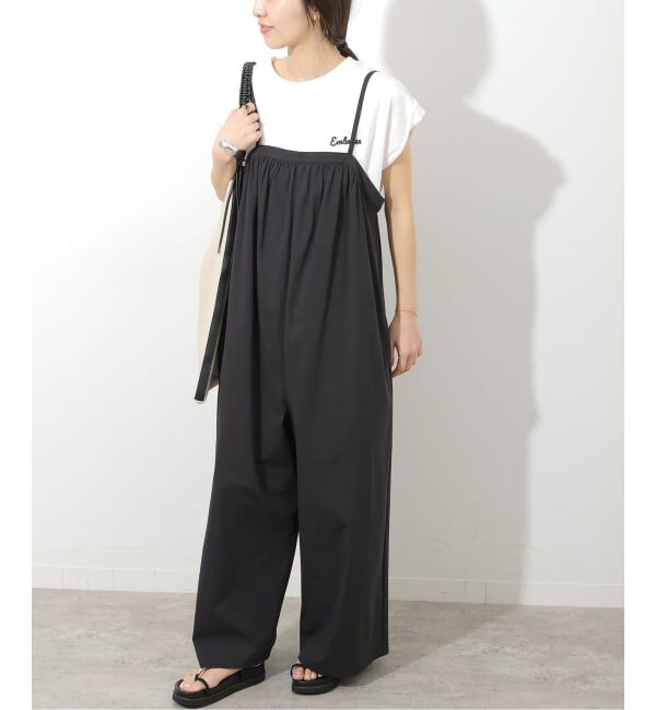 JOURNAL STANDARD relume「ジャージーギャザーサロペット」|オールインワン|
