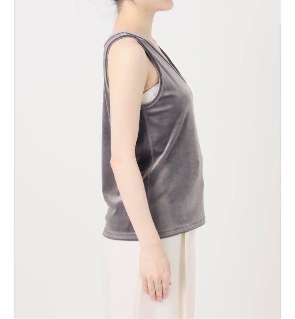 NOBLE「《NOBLE別注・予約》GREYCHORD/グレーコード ベロアVネックノースリーブ」|Tシャツ・カットソー|