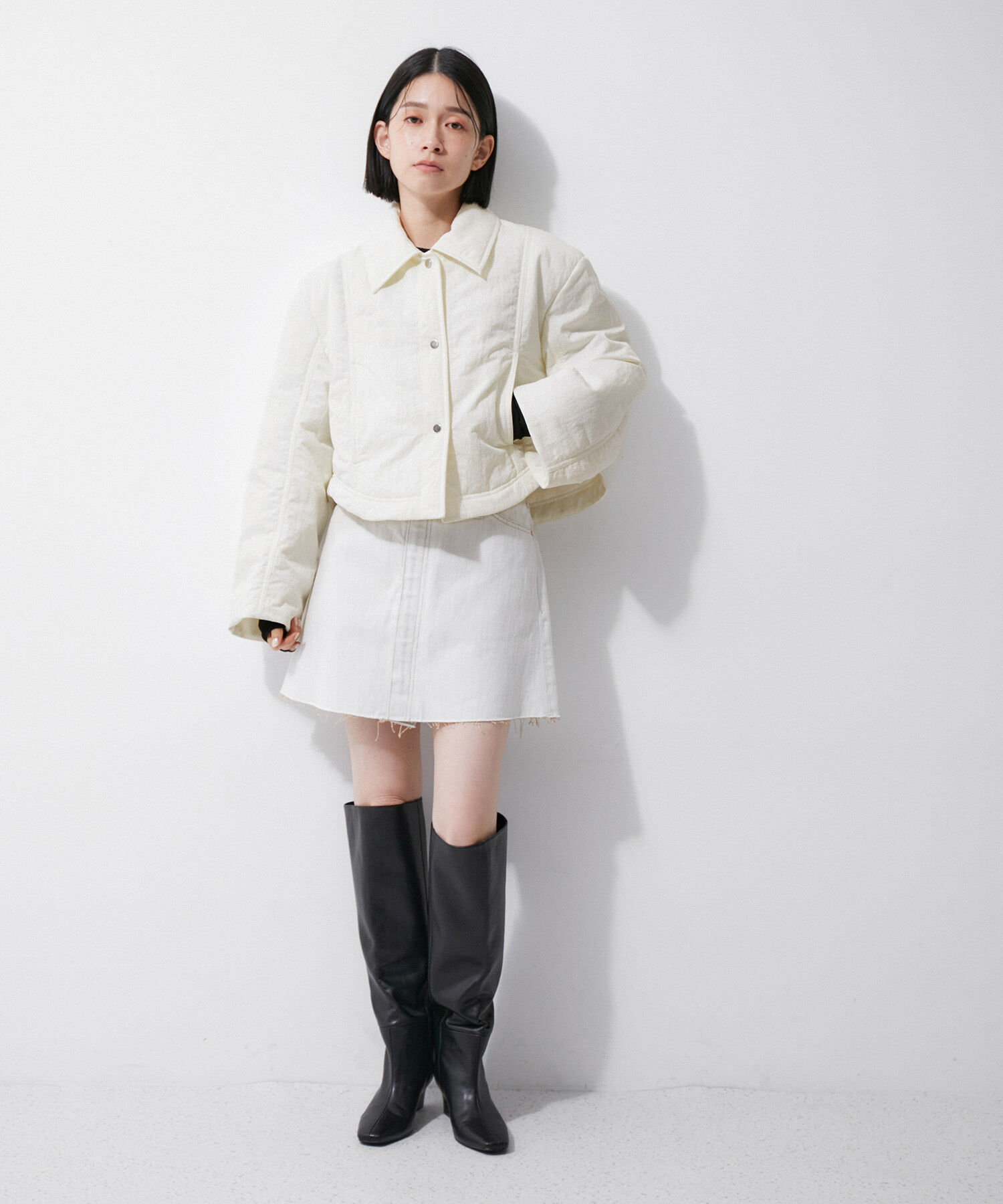 ADAM ET ROPE'「【環境配慮】ショートパディングジャケット」|その他|