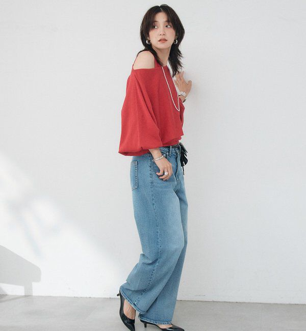  「予約【A・MONN】【セット着用可】cropped KNIT」|ニット・セーター|