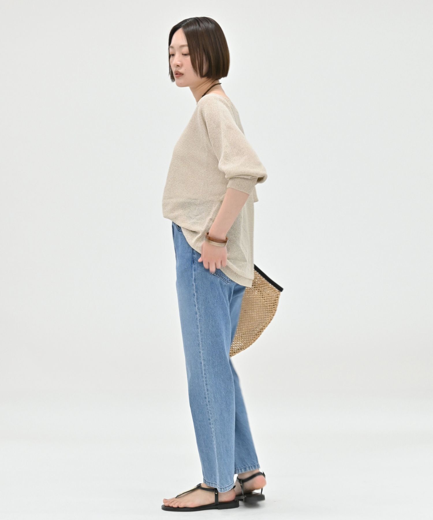 qualite「【夏まで快適に着られる】camifine ニットプルオーバー」|Tシャツ・カットソー|