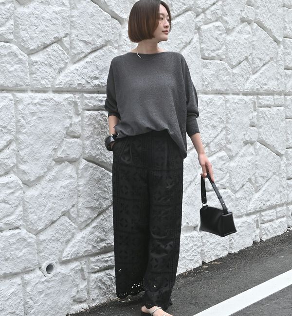 qualite「【夏まで快適に着られる】camifine ニットプルオーバー」|Tシャツ・カットソー|