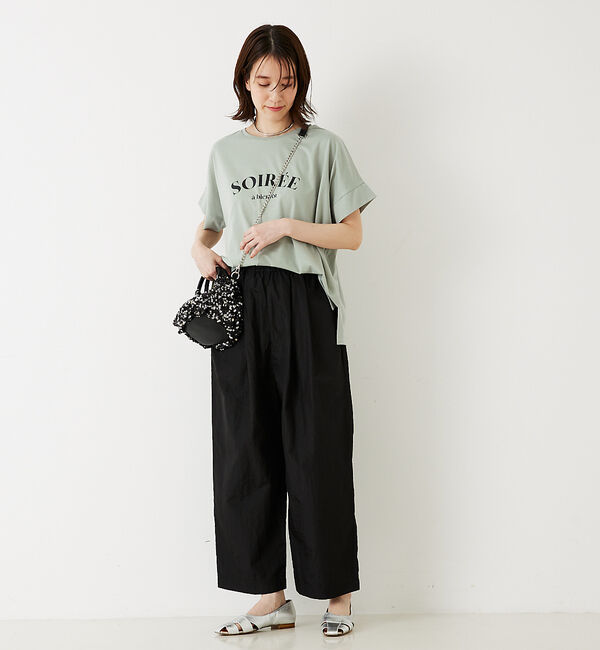 abahouse mavie「【新色ブラック入荷】ワイドロゴTシャツ」|Tシャツ・カットソー|