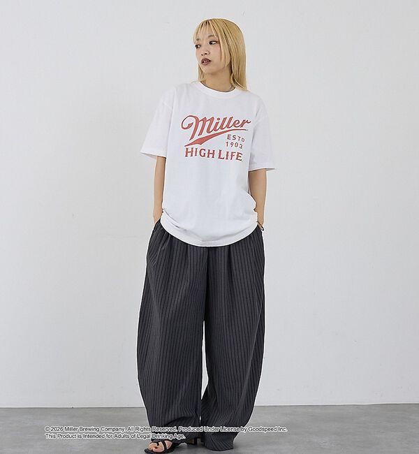 NOMINE「【GOOD ROCK SPEED】Miller ヴィンテージ風 ロゴ Tシャツ」|Tシャツ・カットソー|