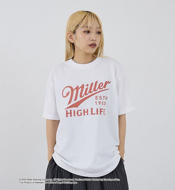 NOMINE「【GOOD ROCK SPEED】Miller ヴィンテージ風 ロゴ Tシャツ」|Tシャツ・カットソー|