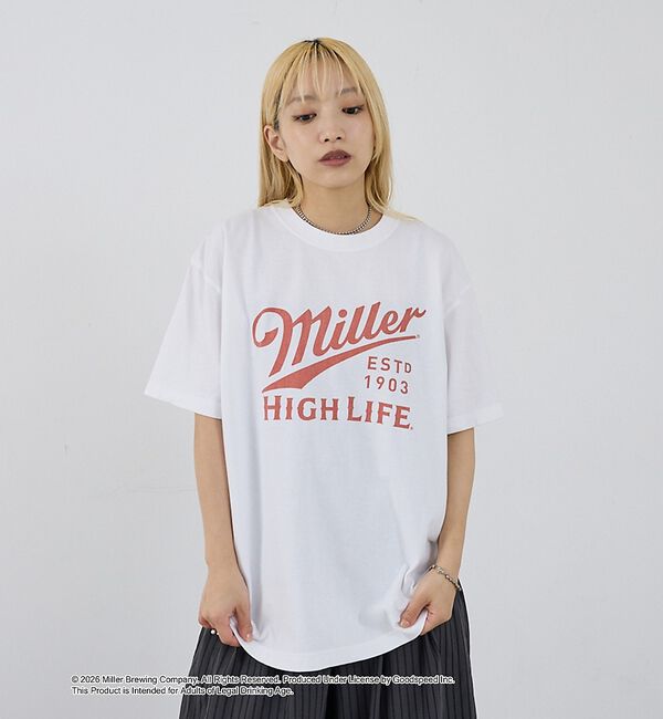 NOMINE「【GOOD ROCK SPEED】Miller ヴィンテージ風 ロゴ Tシャツ」|Tシャツ・カットソー|