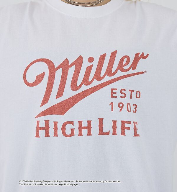 NOMINE「【GOOD ROCK SPEED】Miller ヴィンテージ風 ロゴ Tシャツ」|Tシャツ・カットソー|