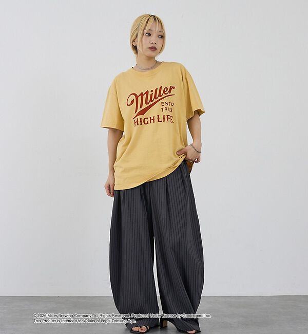NOMINE「【GOOD ROCK SPEED】Miller ヴィンテージ風 ロゴ Tシャツ」|Tシャツ・カットソー|