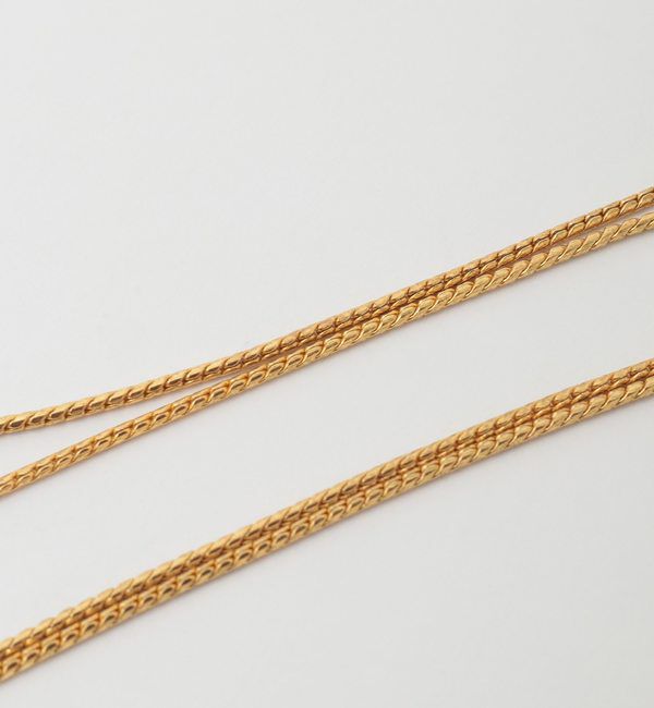 TIARA「【ADER.bijoux/アデルビジュー】CUTSTEEL sparkle pearl raliet」|ネックレス|