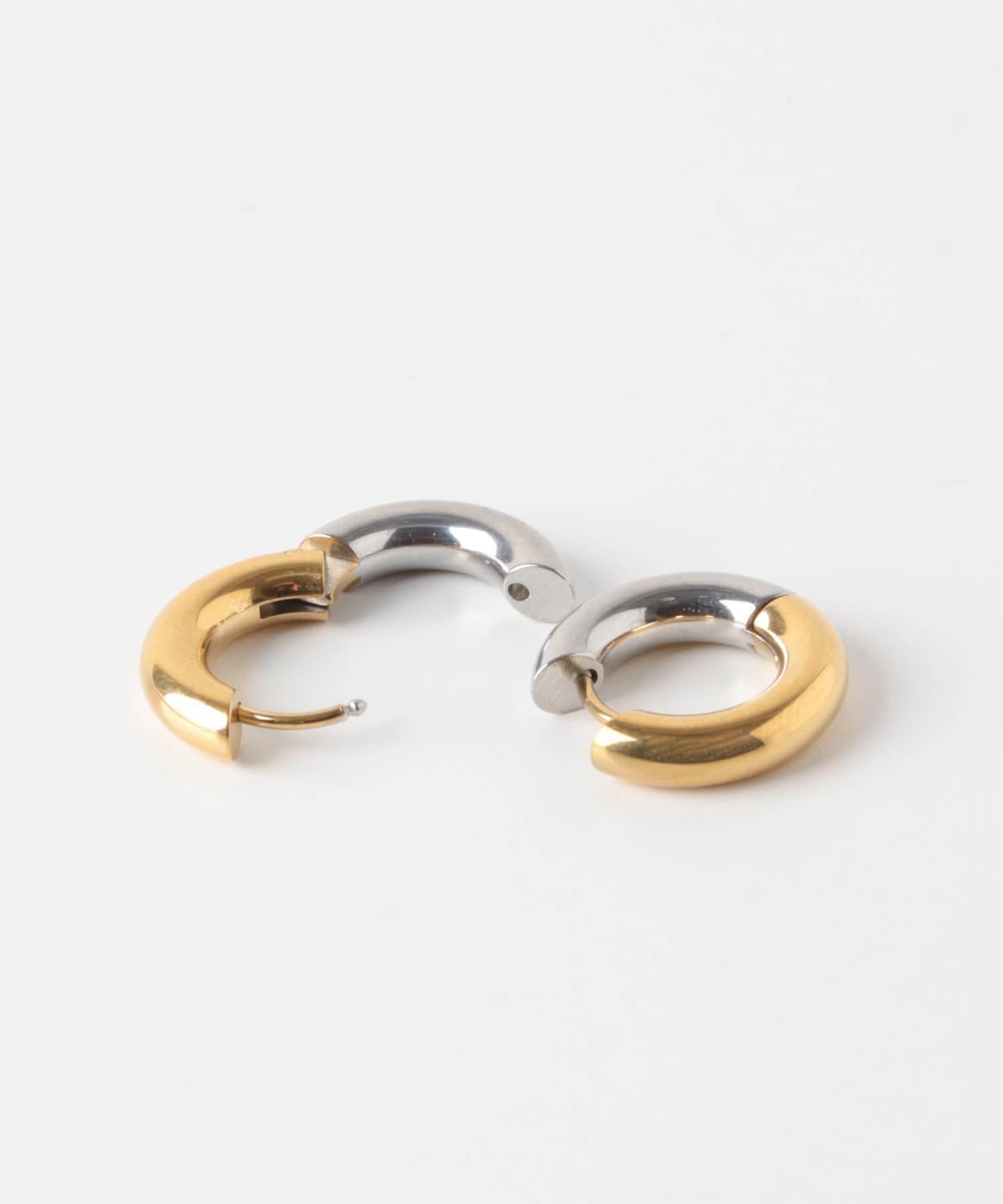 Sonny Label 「ステンレスツートーンフープピアス」|ピアス|