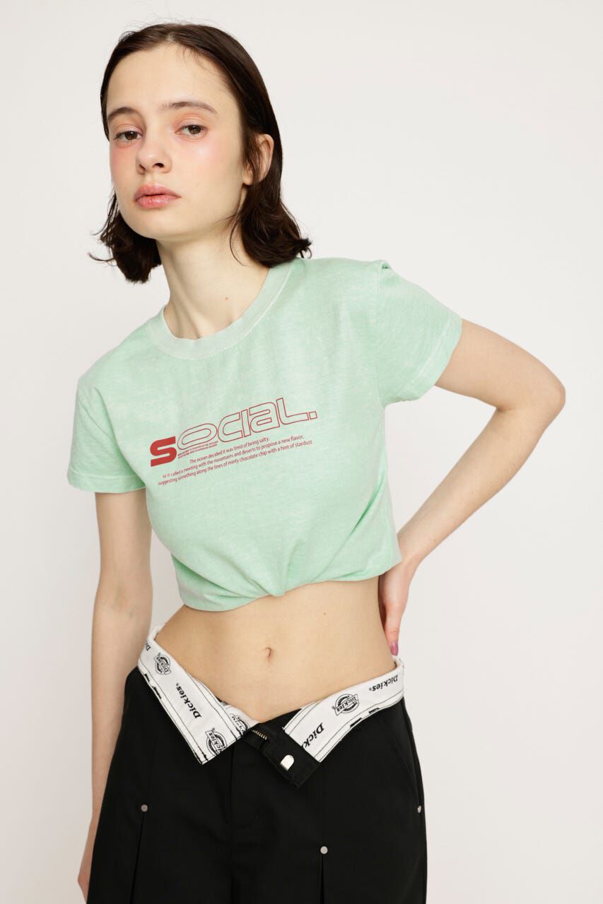 SLY「CREWNECK PRINT Tシャツ」|Tシャツ・カットソー|