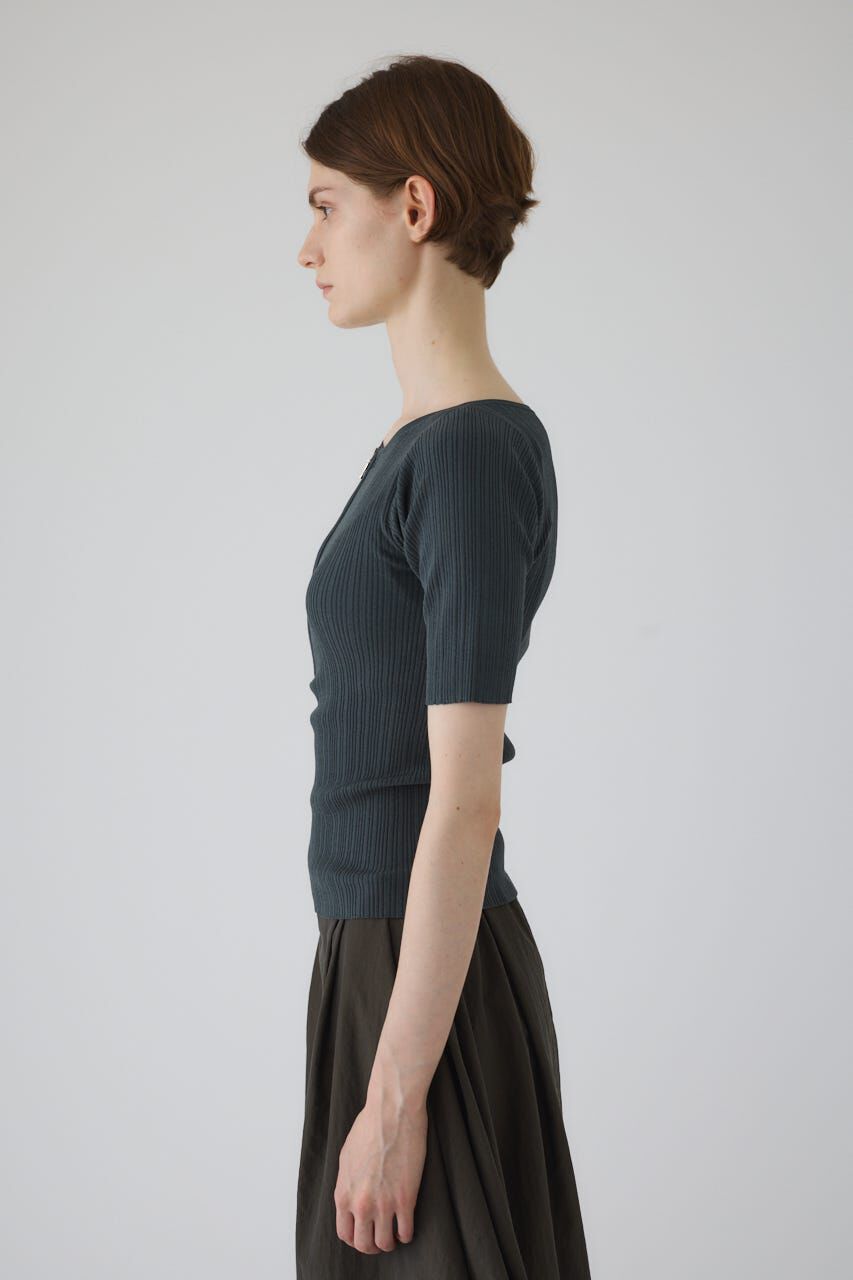 RIM.ARK 「Rib zipper knit tops」|ニット・セーター|