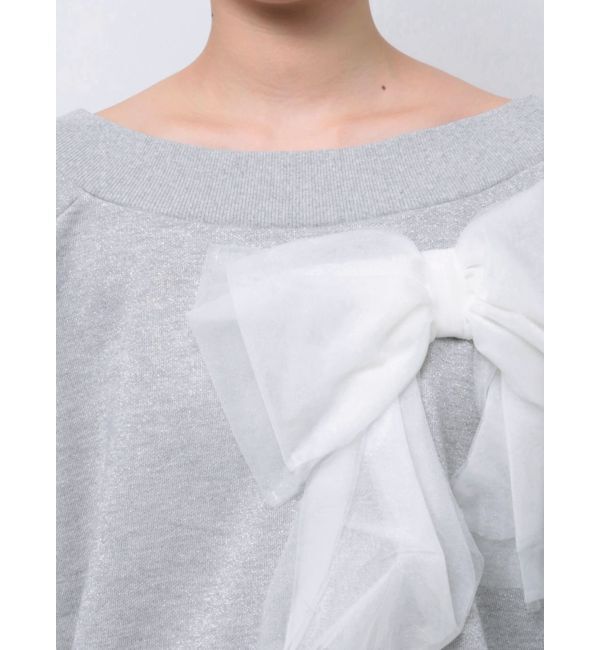 CALNAMUR「２WAYリボンスウェット」|Tシャツ・カットソー|
