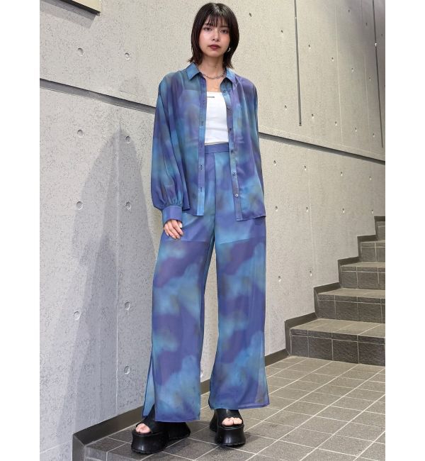 MURUA「ニュアンスシアーシャツ【セットアップ着用可】」|シャツ・ブラウス|