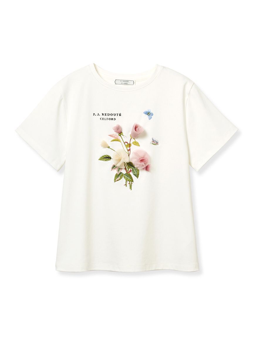 CELFORD「【洗える】【CELFORD&times;P.J. REDOUTEコラボ】 3DモチーフTシャツ」|Tシャツ・カットソー|C