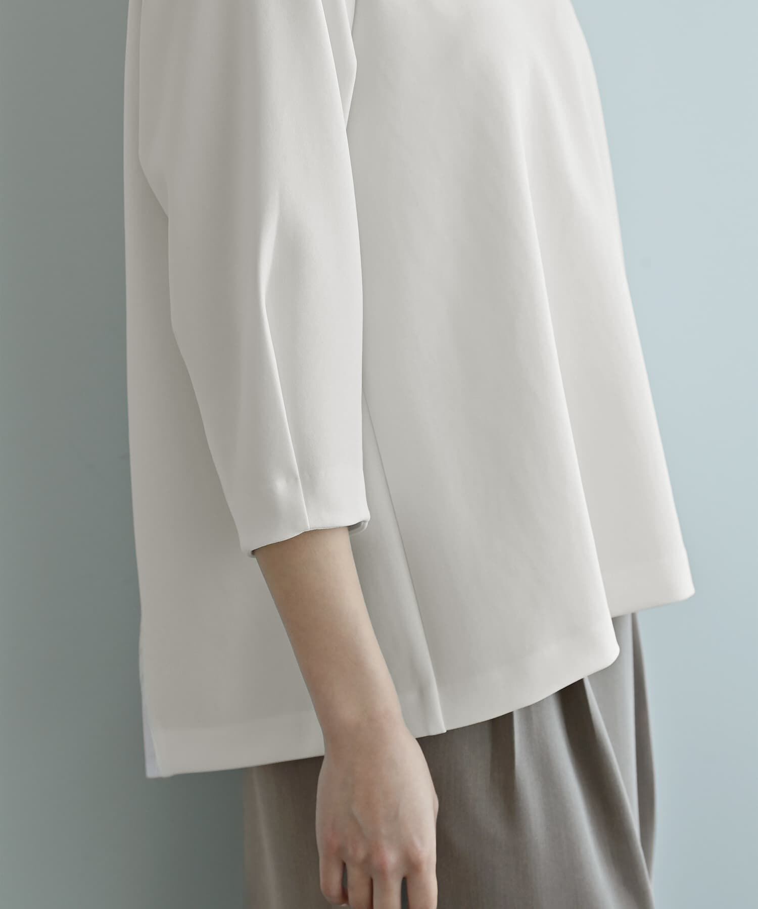 STYLE DELI「【Kana Oyama&times;BLK001】バックシャツ生地トップス／DELI size」|Tシャツ・カットソー|
