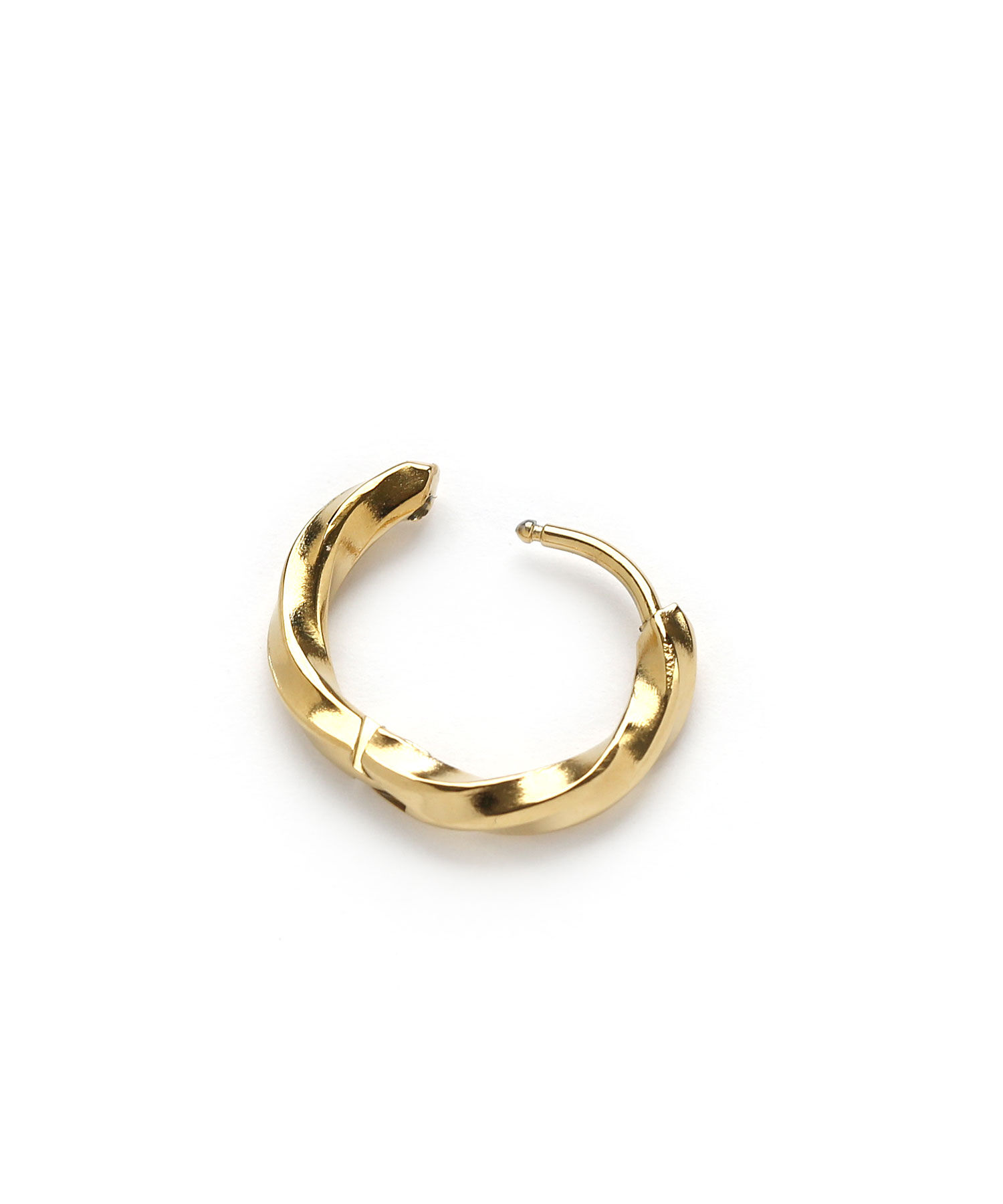 colleca la「[stainless]ステンレス・ツイストワンタッチフープピアス〈金属アレルギー対応〉」|ピアス|