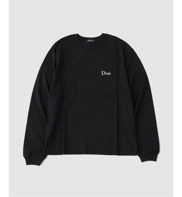 JOURNAL STANDARD「DIME / ダイム CLASSIC SMALL LOGO LS T-SHIRT」|Tシャツ・カットソー|ブラック