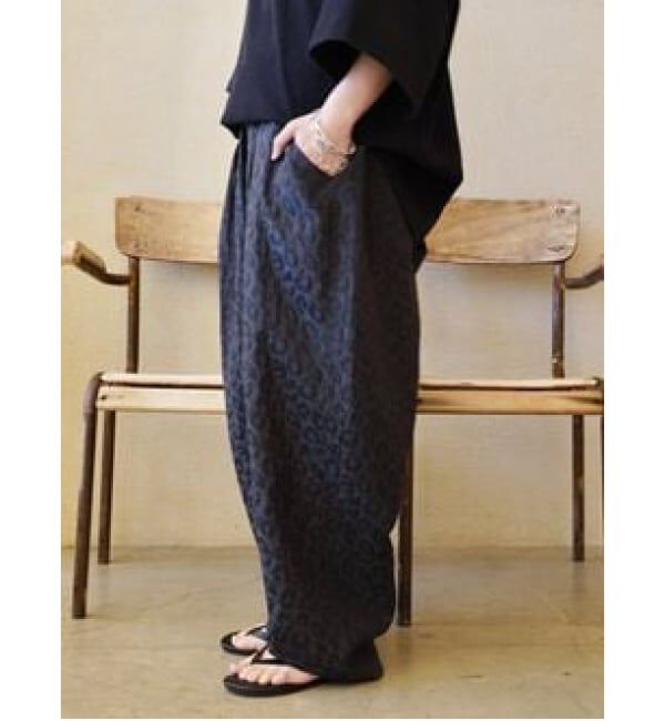 journal standard luxe「ダブルJQレオパ イージーパンツ」|その他|グレー