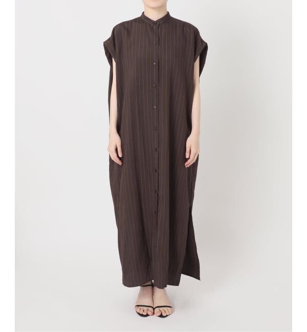 Spick and Span「《別注カラー有り》MARSALAストライプシャツワンピース」|ワンピース|