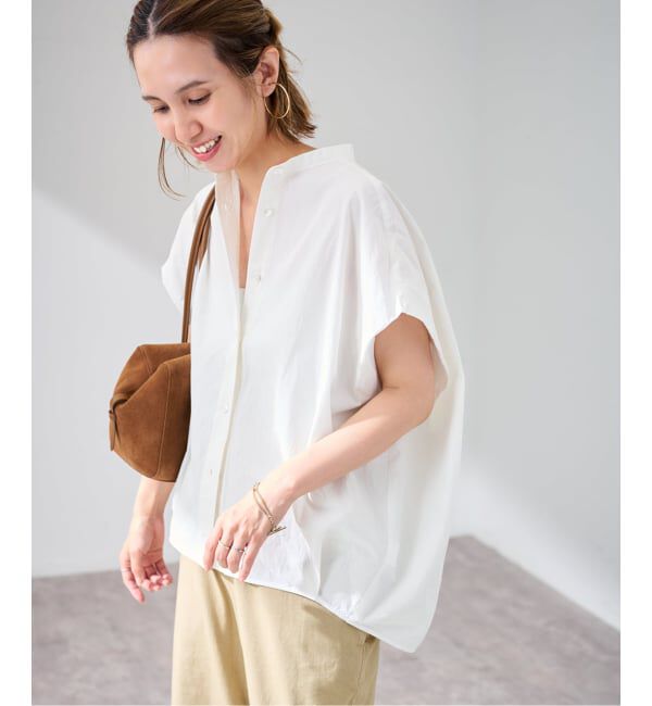 FRAMeWORK「ワッシャーコットンNSフォルムブラウス」|シャツ・ブラウス|ホワイト