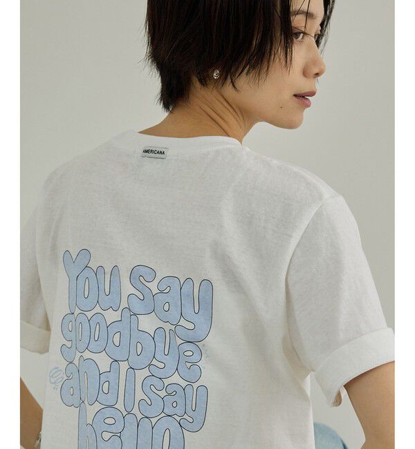 SALON adam et rope'「【Americana（アメリカーナ）】プリントT」|Tシャツ・カットソー|