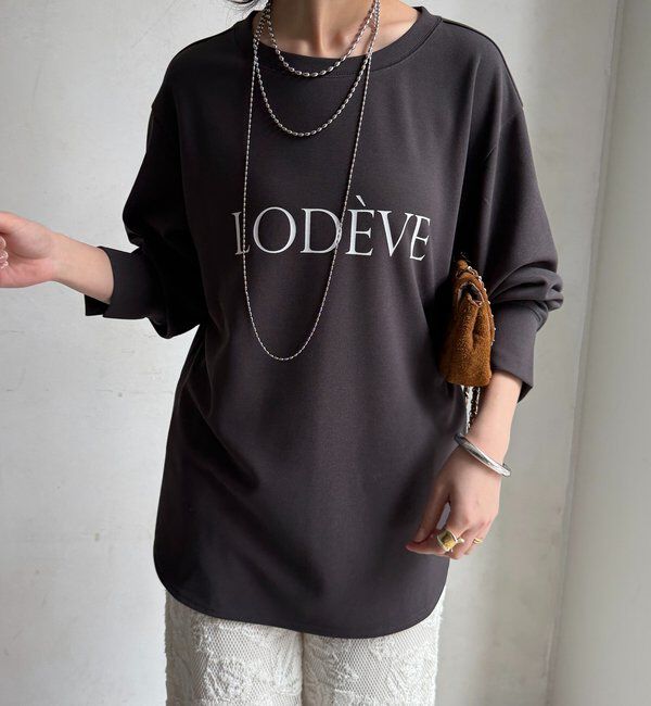  「カットジョーゼットLODEVEロゴTEEブラウス」|シャツ・ブラウス|