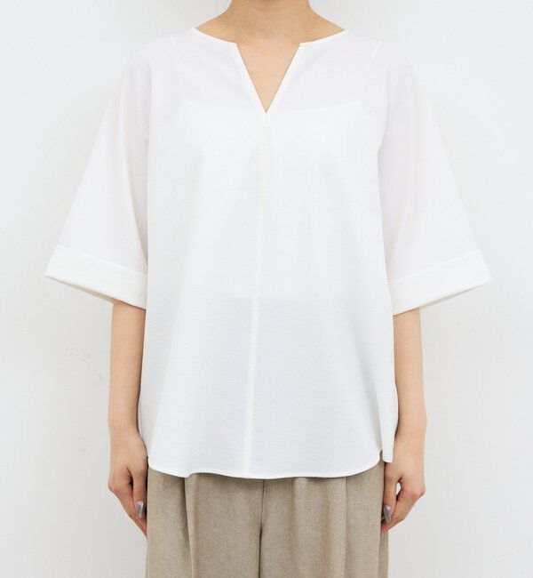  「【WEB限定】スキッパーブラウス」|シャツ・ブラウス|
