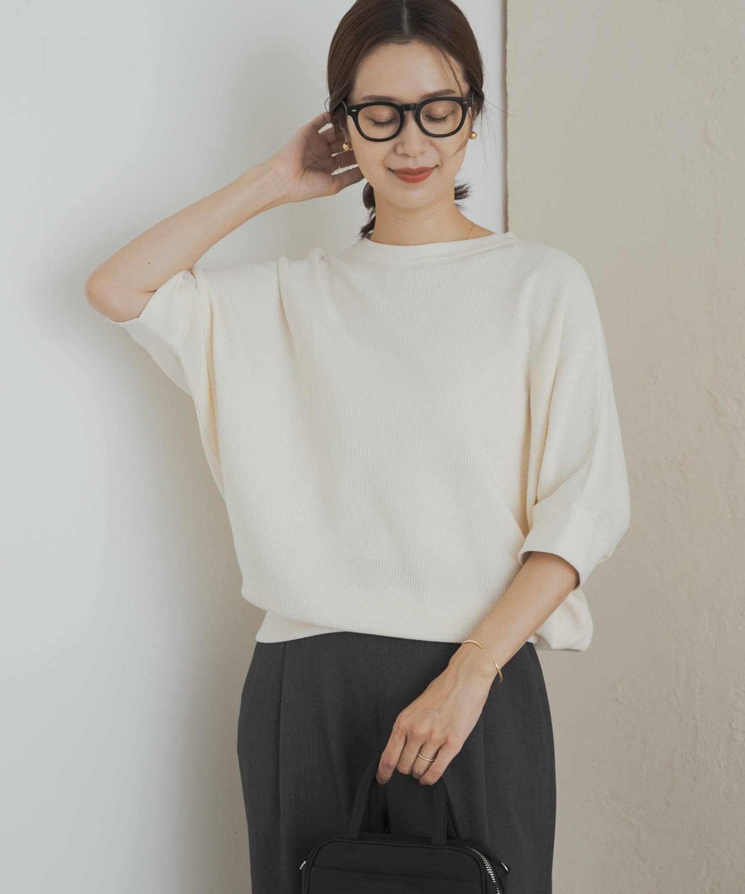URBAN RESEARCH DOORS「タックフライスワイドTシャツ」|Tシャツ・カットソー|