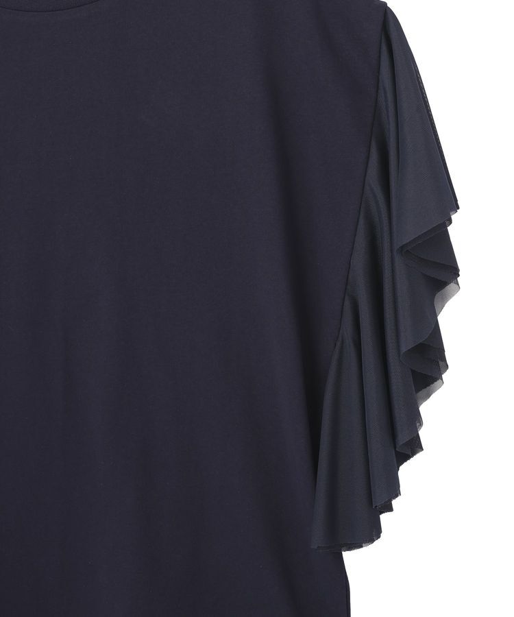 AMERICAN HOLIC「【WEB限定】袖チュールサイドスリットプルオーバー」|Tシャツ・カットソー|