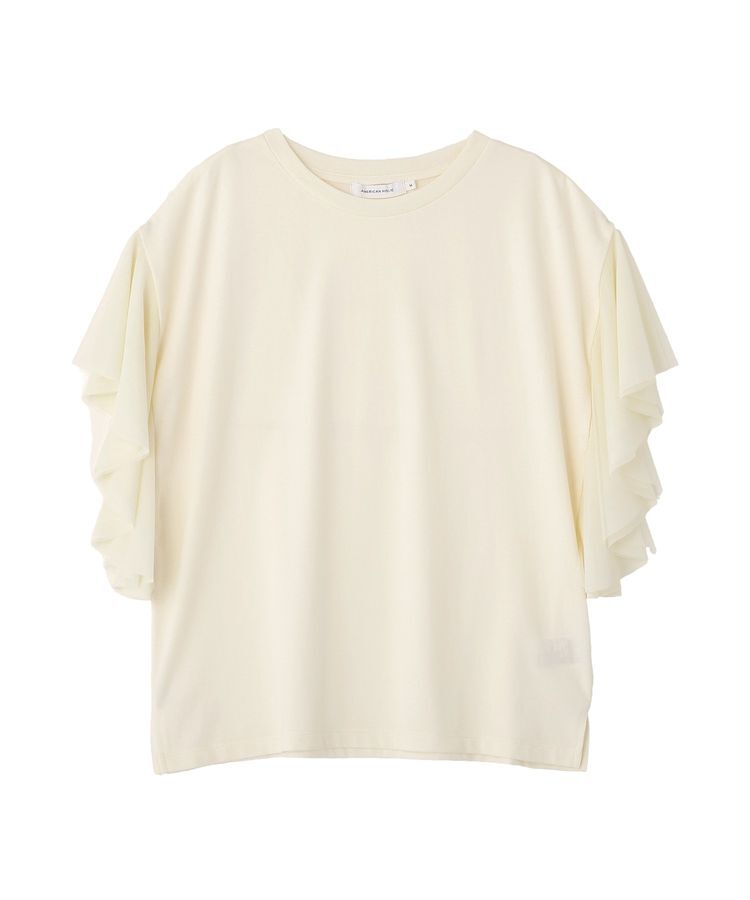 AMERICAN HOLIC「【WEB限定】袖チュールサイドスリットプルオーバー」|Tシャツ・カットソー|