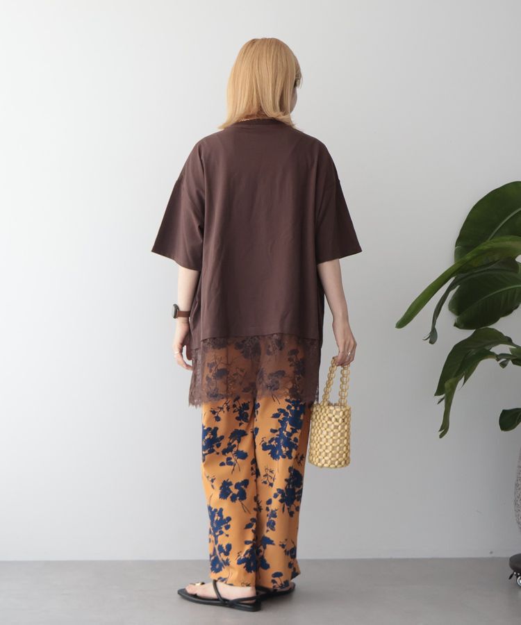AMERICAN HOLIC「カレッジロゴレースドッキングTシャツ」|Tシャツ・カットソー|