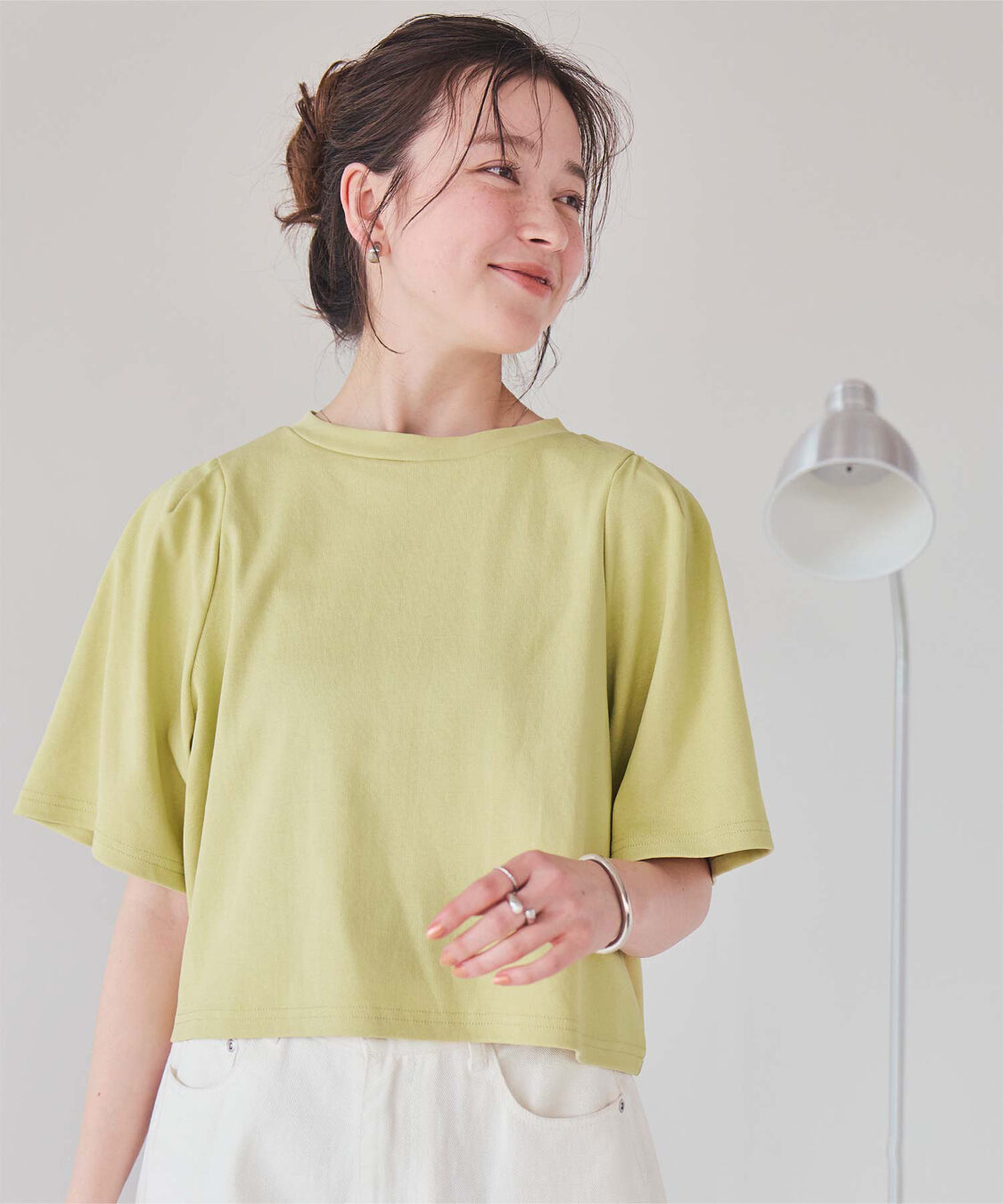 titivate「クルーネックタックスリーブトップス」|Tシャツ・カットソー|