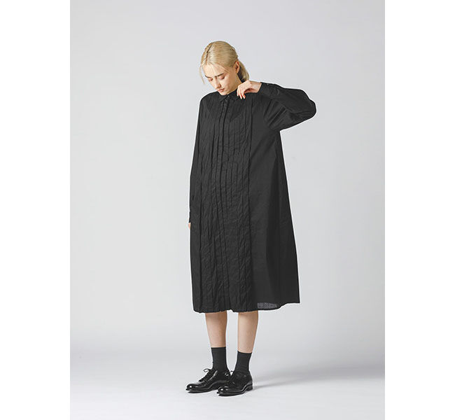 mizuiro ind「mizuiro ind ボックスタックシャツワンピース」|ワンピース|