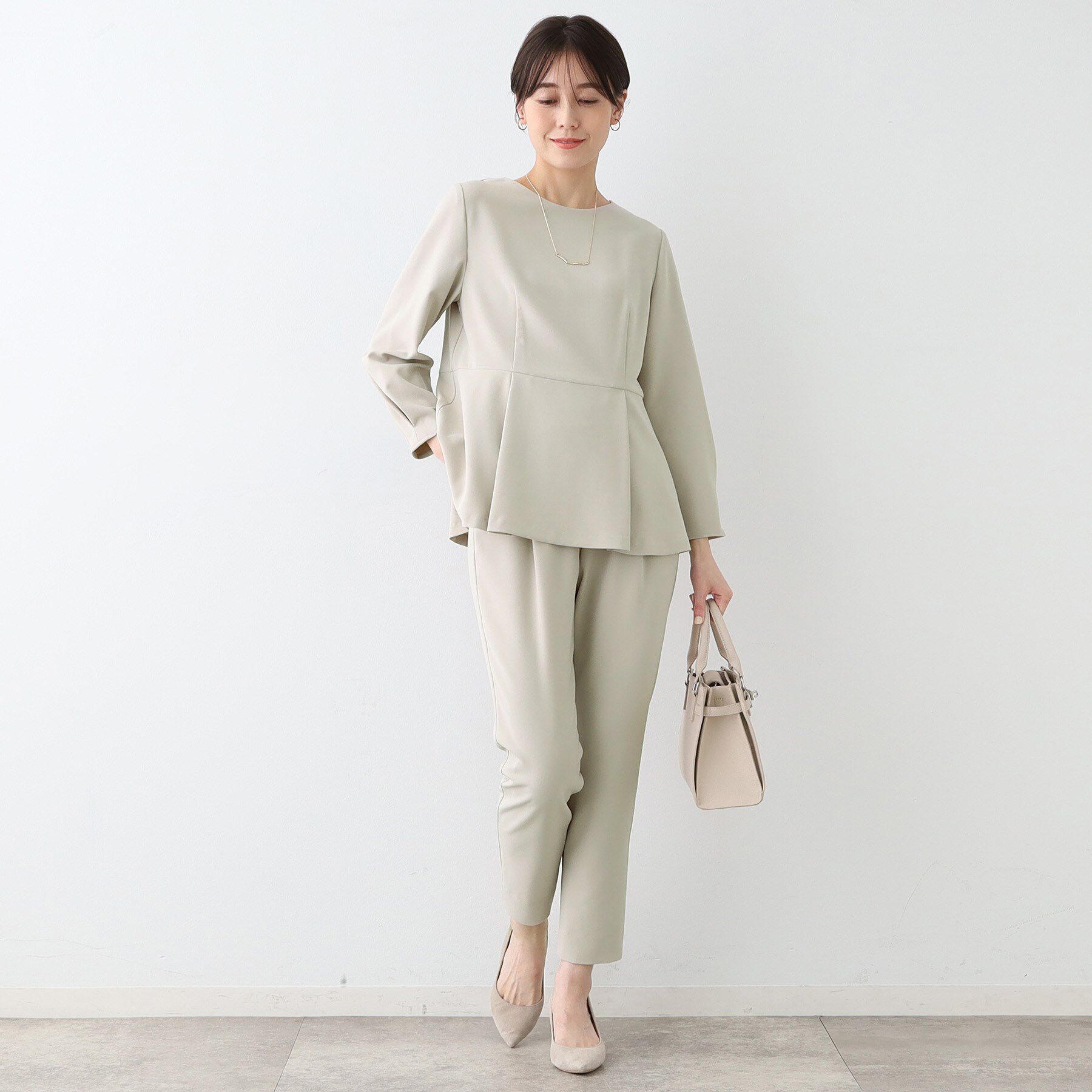 INDIVI「【洗える／SETUP可能】テーパードパンツ」|その他|