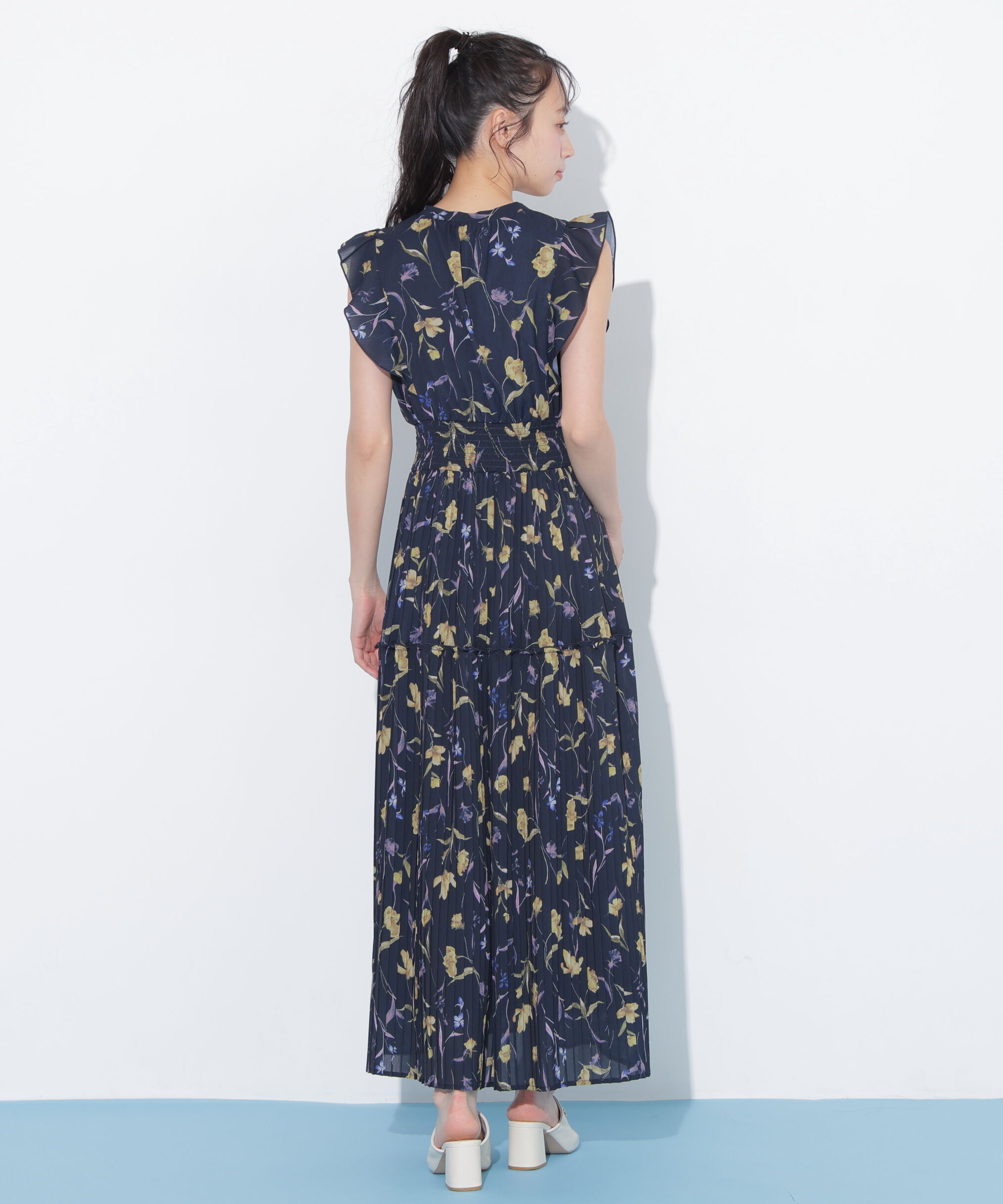  「シフォンプリーツワンピース」|ワンピース|