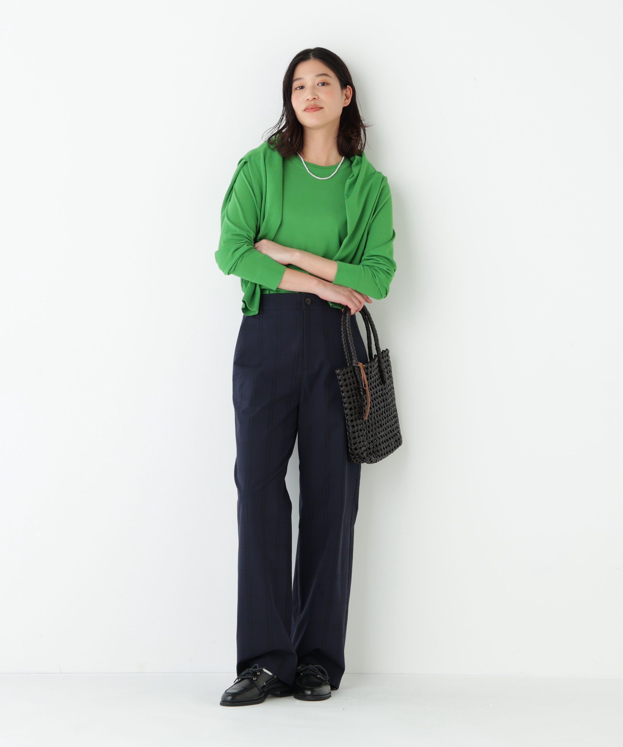  「◆≪ウォッシャブル≫先染めチェックストレートパンツ」|その他|
