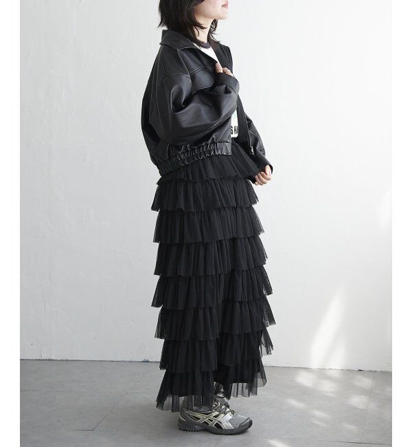 VENCE share style「合皮ショートジャケット」|ブルゾン・スタジャン|