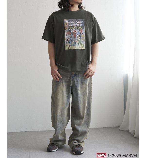 VENCE share style「デニムバギーパンツ」|デニム|