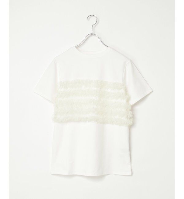 VENCE share style「天竺チュールフリルビスチェ見えTシャツ」|Tシャツ・カットソー|