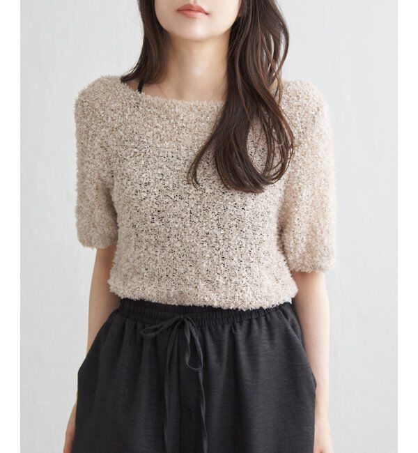 VENCE share style「チョウチョヤーンニットプルオーバー」|タンクトップ|