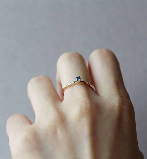  「ロンドンブルートパーズ リング | K10YG」|リング|
