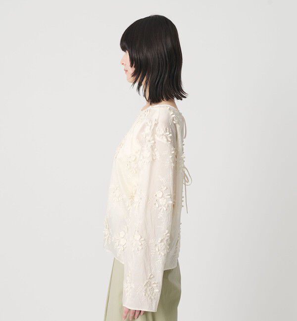 BEAUTY&YOUTH UNITED ARROWS「セルロースナイロン エンブロイダリーシャツ 2WAY」|シャツ・ブラウス|