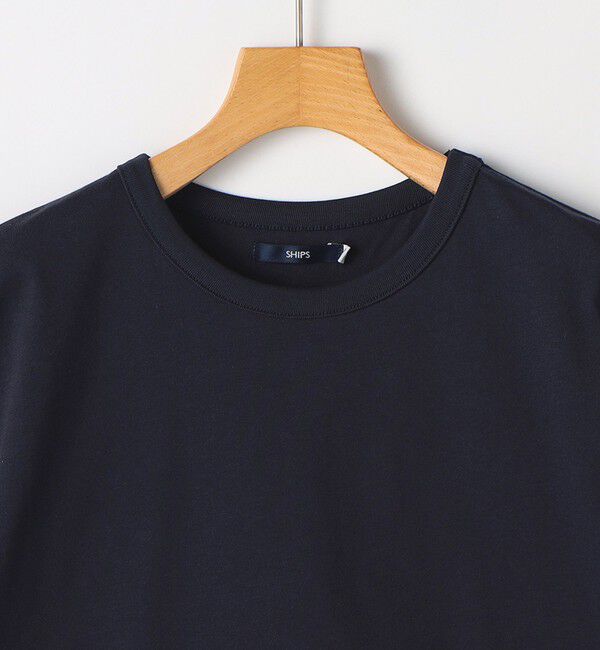 SHIPS KIDS「SHIPS KIDS:140～160cm / チェック 切替 半袖 TEE」|Tシャツ・カットソー|
